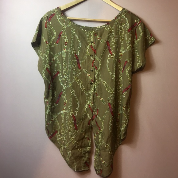 GOLD ‘COTTON CANDY’ CROP SUMMER SHIRT!! - Picture 4 of 7